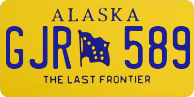 AK license plate GJR589