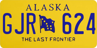AK license plate GJR624