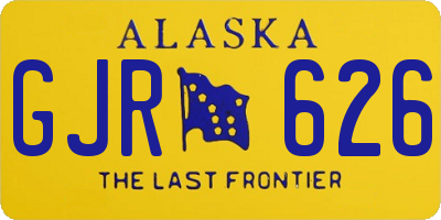 AK license plate GJR626