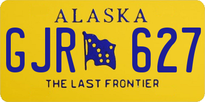 AK license plate GJR627