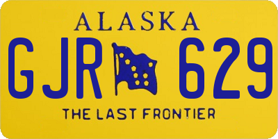 AK license plate GJR629