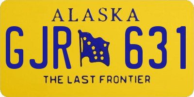 AK license plate GJR631