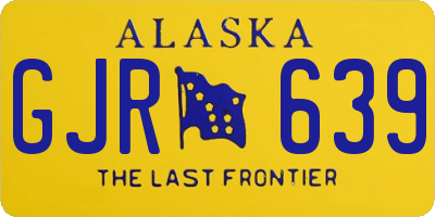AK license plate GJR639