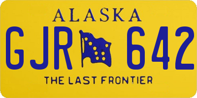 AK license plate GJR642