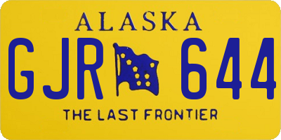 AK license plate GJR644