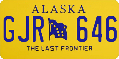 AK license plate GJR646