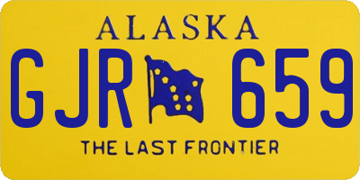 AK license plate GJR659