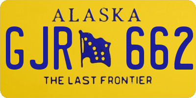 AK license plate GJR662