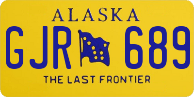 AK license plate GJR689