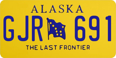 AK license plate GJR691