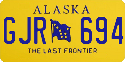 AK license plate GJR694