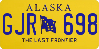 AK license plate GJR698