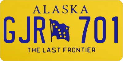AK license plate GJR701