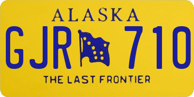 AK license plate GJR710