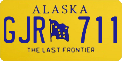 AK license plate GJR711