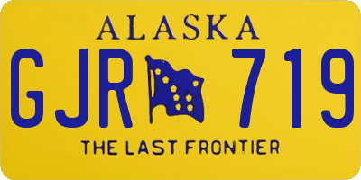 AK license plate GJR719