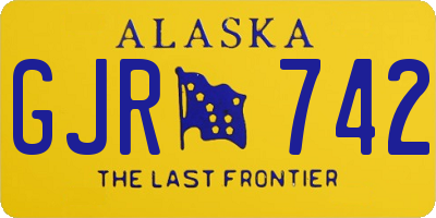 AK license plate GJR742