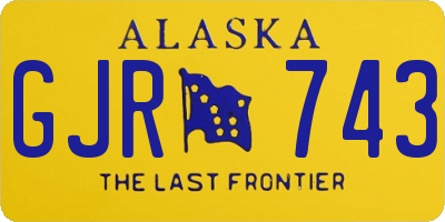 AK license plate GJR743