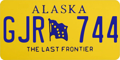 AK license plate GJR744