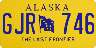 AK license plate GJR746