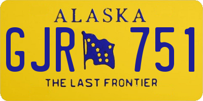 AK license plate GJR751
