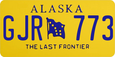AK license plate GJR773