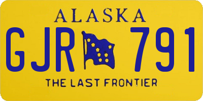 AK license plate GJR791