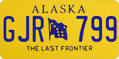 AK license plate GJR799