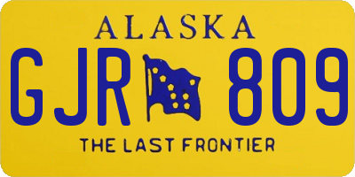AK license plate GJR809