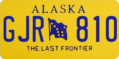 AK license plate GJR810