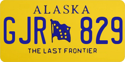 AK license plate GJR829