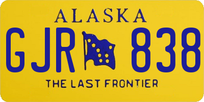 AK license plate GJR838