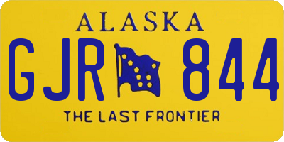 AK license plate GJR844