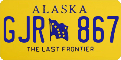 AK license plate GJR867