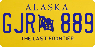 AK license plate GJR889