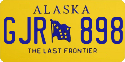 AK license plate GJR898