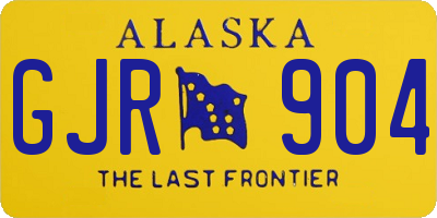 AK license plate GJR904