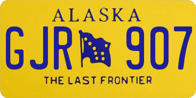 AK license plate GJR907