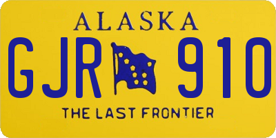 AK license plate GJR910
