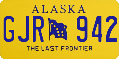 AK license plate GJR942