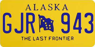 AK license plate GJR943