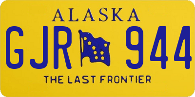 AK license plate GJR944