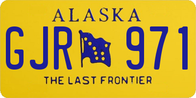 AK license plate GJR971