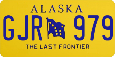 AK license plate GJR979