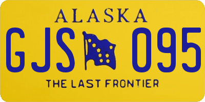 AK license plate GJS095