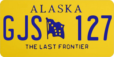 AK license plate GJS127