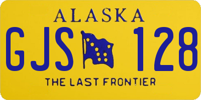 AK license plate GJS128