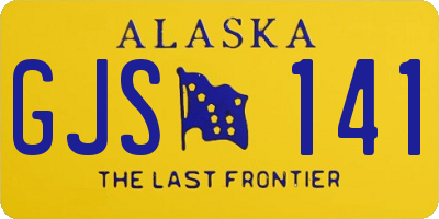AK license plate GJS141