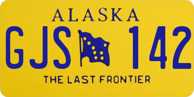 AK license plate GJS142