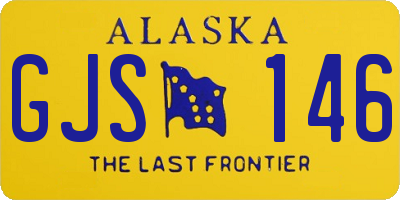 AK license plate GJS146